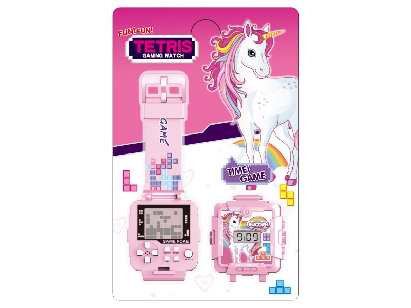 Unicorn Tetris Game Electronic Watch