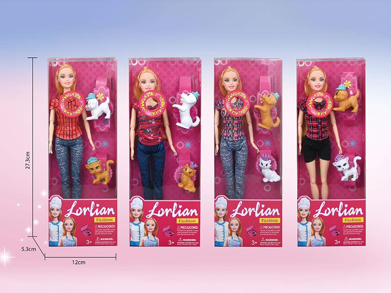 11.5" Solid Fashion Doll With Lights And Music