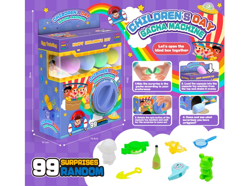 Boy Gashapon Machine (6 Capsule Eggs)