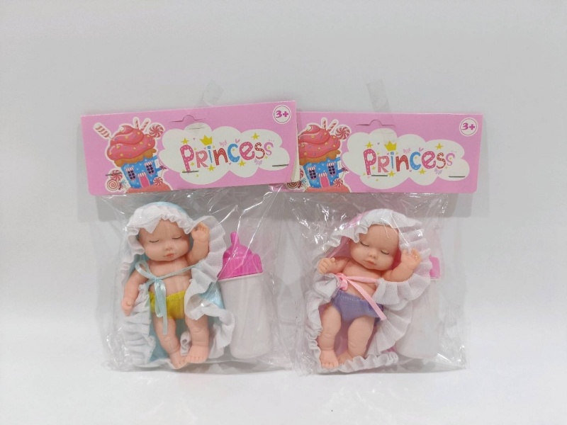 5-Inch Rubber-Lined Sleeping Doll