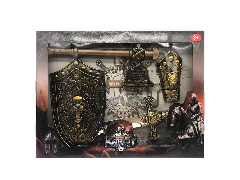 Bronze Sword + Axe + Hand Armor + Shield