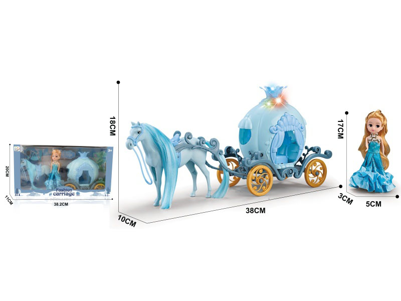 The Carriage Has Barbie With Lights