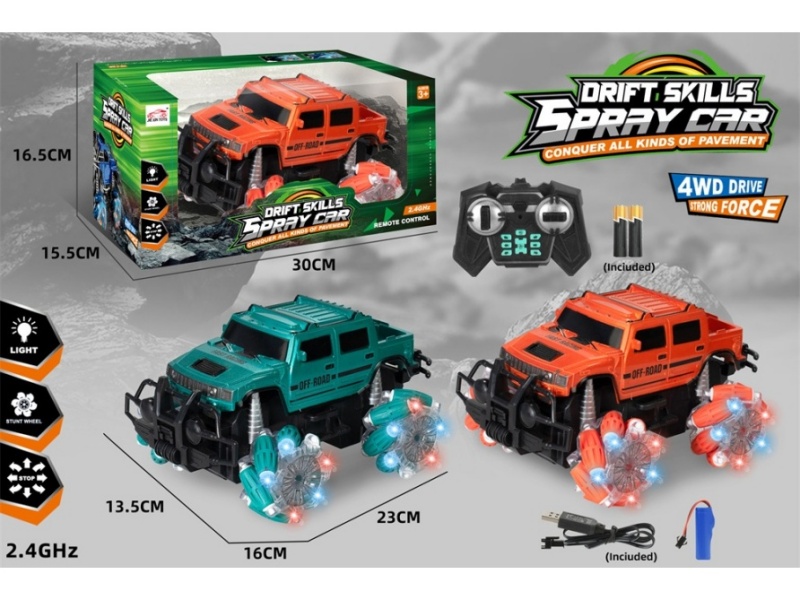 2.4G 6-Channel  Side Drive Remote Control Car With Light