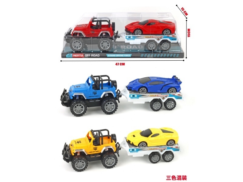 Inertial Off-Road Racing Car Trailer