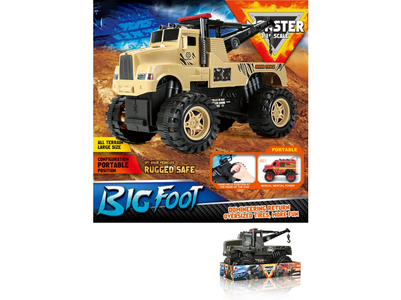 1:10 Fire Wheel Pickup Truck Inertia Vehicle