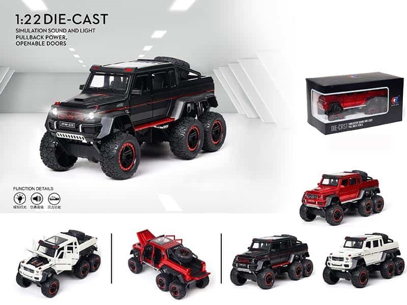 1:22 Mercedes-Benz G-Class 6*6 Alloy Car Model