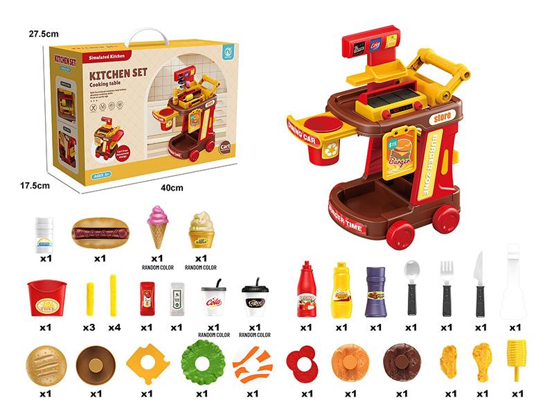 Hamburger Dining Car Set 37pcs