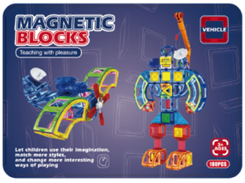 Magnetic Building Blocks 180pcs