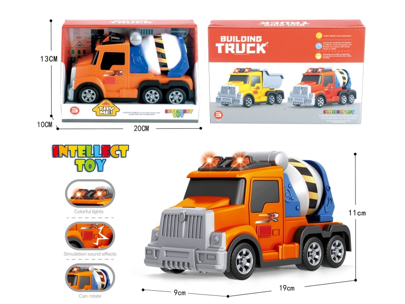 Sound And Light Cement Tank Engineering Vehicle