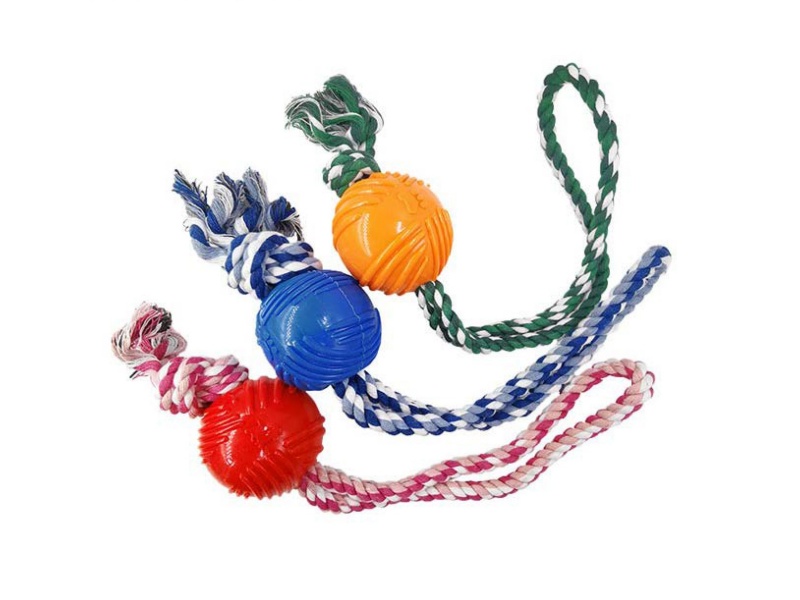 Double-Line Textured Ball Pet Toys
