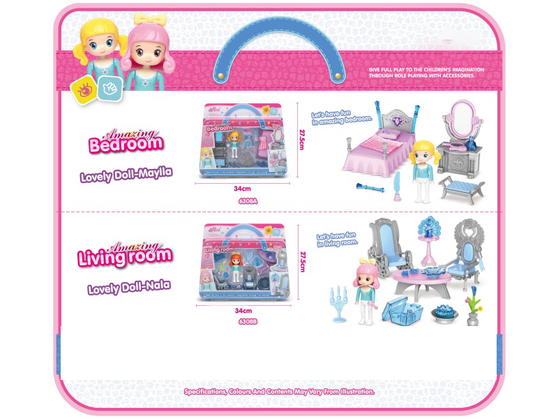 Dreamy Little Bedroom A Dreamy Little Living Room B