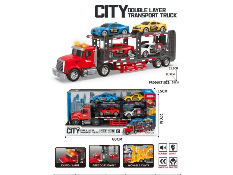 Sound And Light Inertial Double-Layer Transport Vehicle