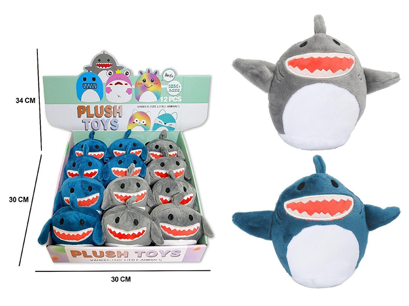 Shake It Up Plush Shark Soothing Toys 12pcs
