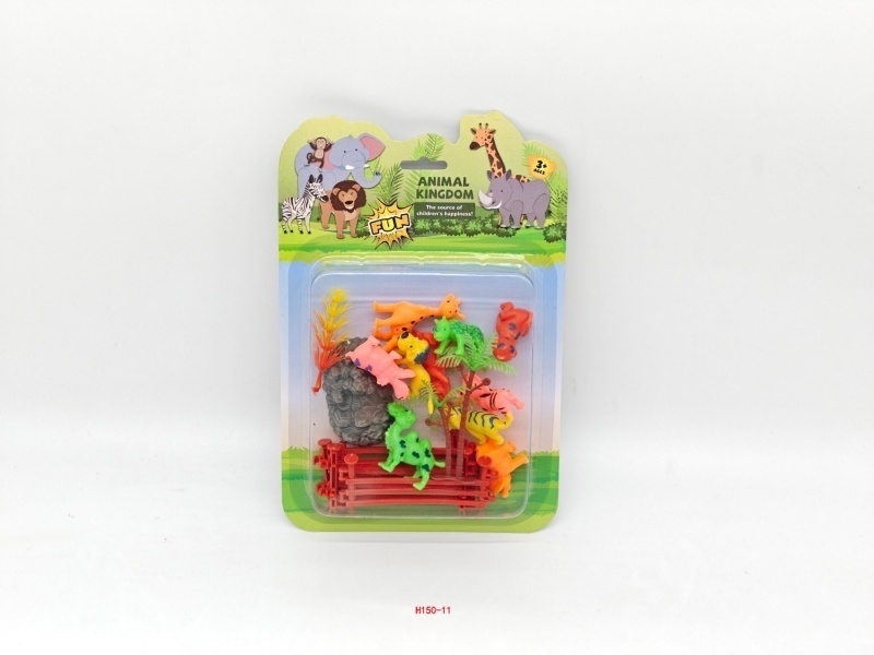 17 PCS Of Cartoon Animal Sets
