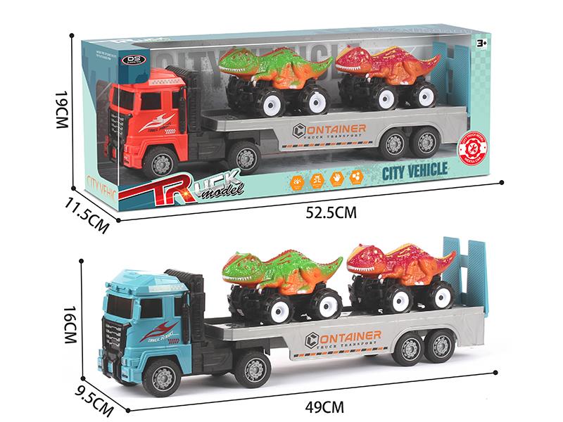 Outsize Friction Trailer With Friction Velociraptor Off-Road Vehicle