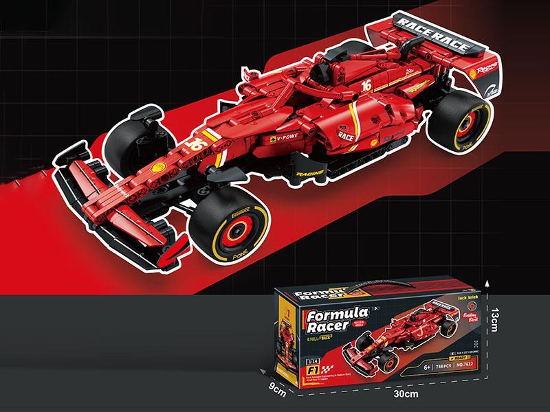 Building Blocks: 1:14 Huili Farley Red F1[English Box] 748 Pieces