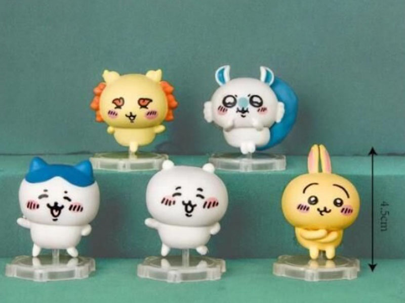 5 Self-Mocking Bear Base Figurines