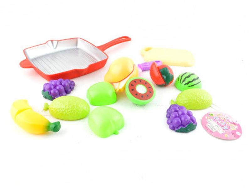 Pan + Cutting Fruits And Vegetable Set