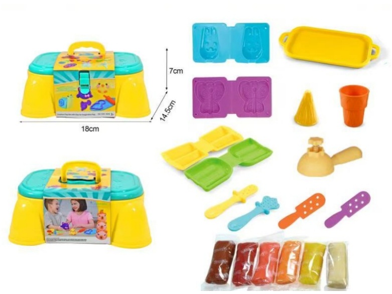 Hand-Held Storage Chair Clay Set