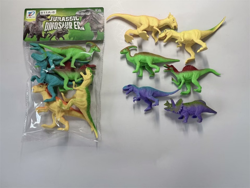 Pvc Dinosaur Set 6Pcs