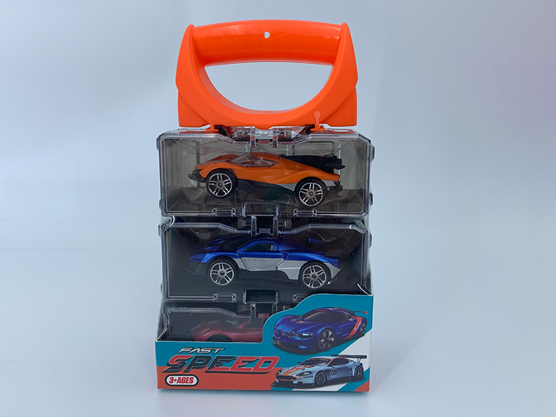 Portable Storage Box Alloy Cars Set