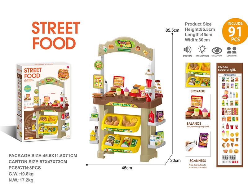 Supermarket Counter Play Set 91pcs