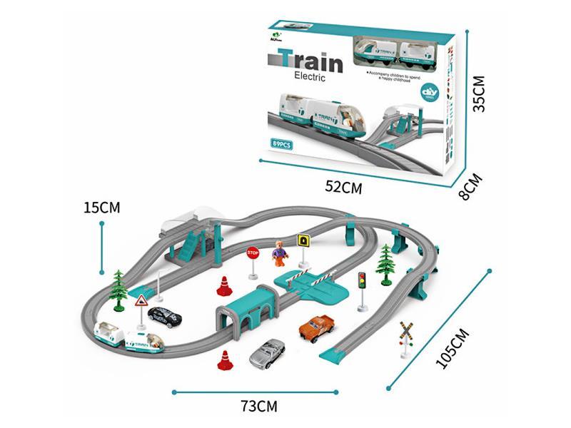 89PCS Green Rail Car