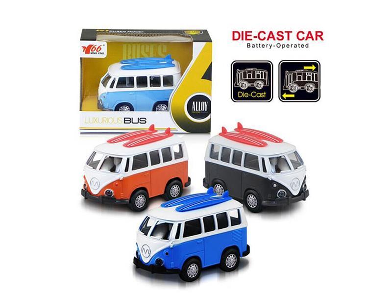 1:36 Q Version Alloy Volkswagen Bus Pull Back Car