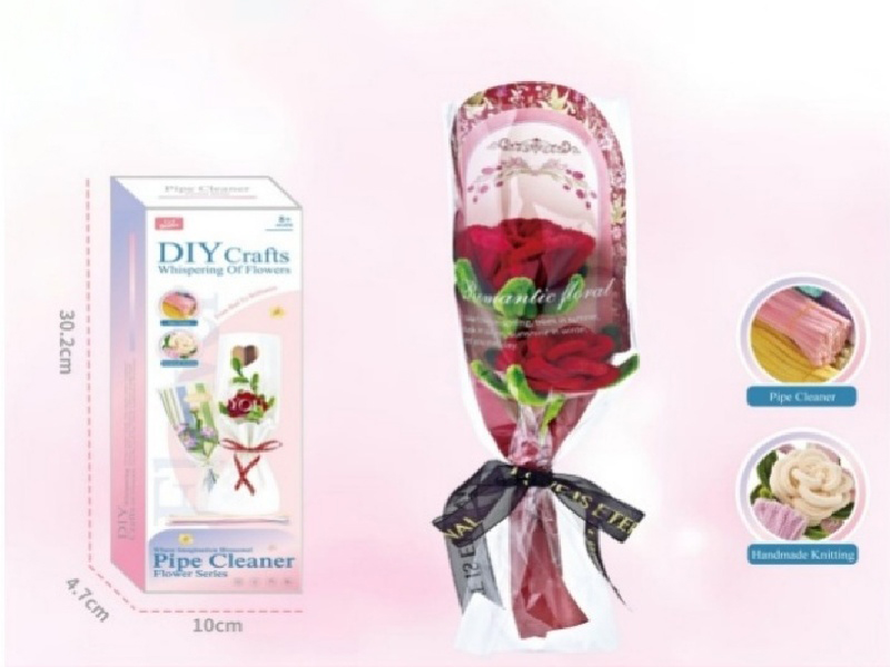 Romantic And Fiery Red Diy Twisty Stick Bouquet