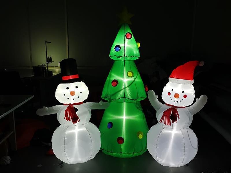 1.8M Christmas Tree + Two Snowmen Inflatable Models