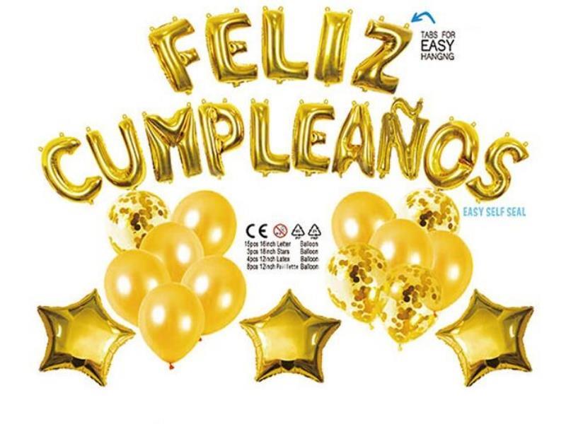 Spanish Brthday Latex Set-Golden Suit