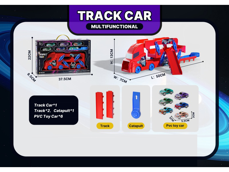 The Red Track Storage Container Truck
