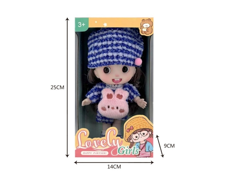 22Cm 3D Real Eye Fun Doll