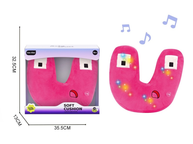 Alphabetic Plush Soothing Pillow - U