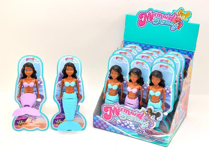 Wind Up Wag Tail Mermaid(7.5 Inch)12PCS