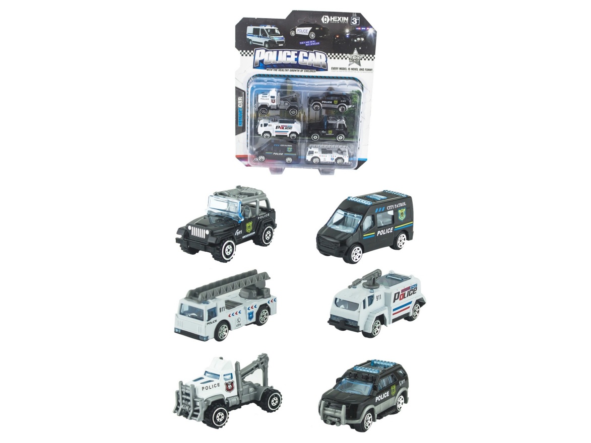 Alloy Taxi Police Car