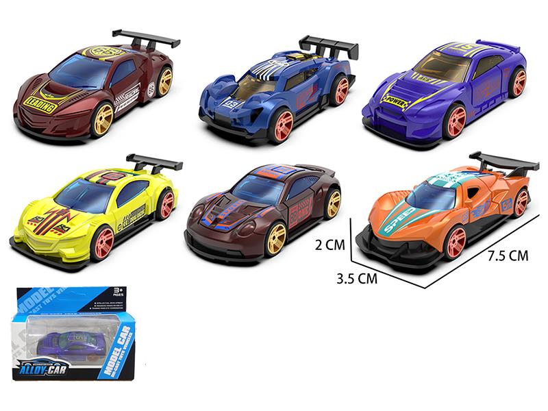 1:64 Slide Alloy Car(Change Color)