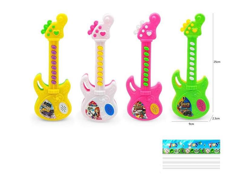 guitar with music (4 color mixed)