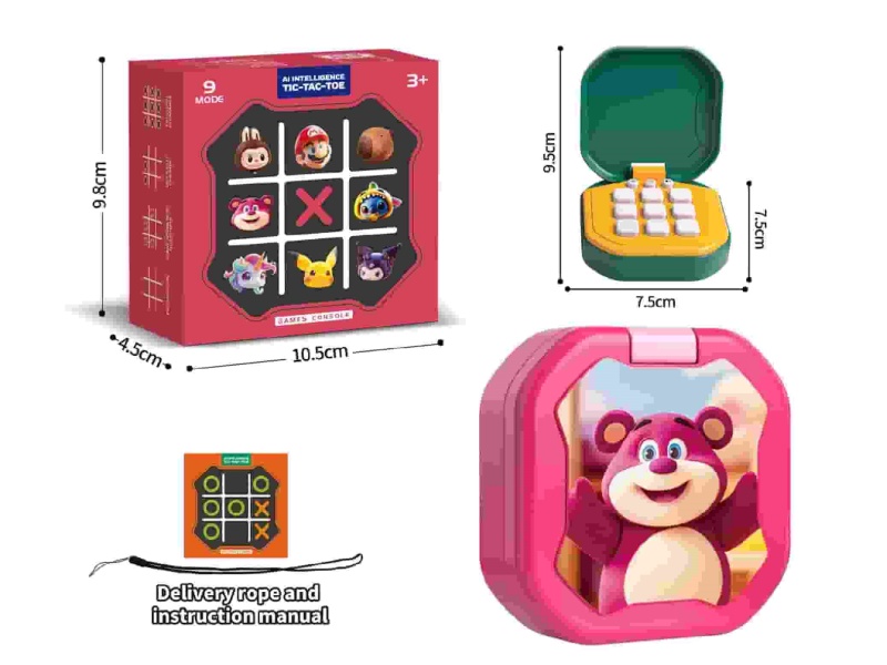 Strawberry Bear Tictactoe Desktop Recreational Machines