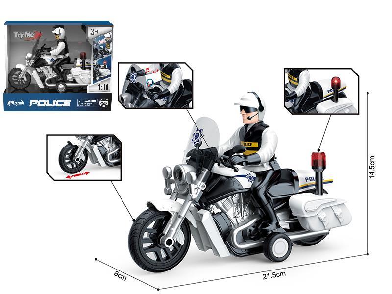 1:10 Friction Motorcycle With Sound And Light