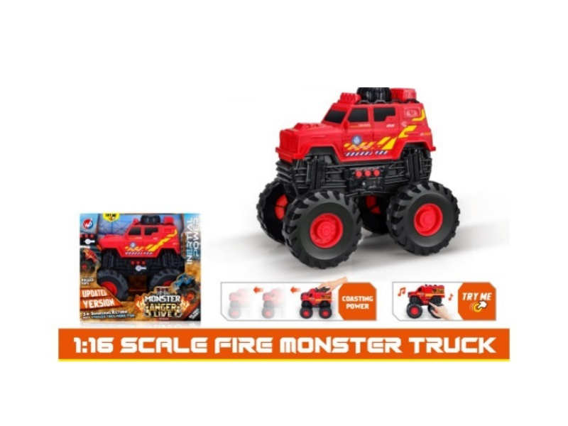 1:16 Fire Wheel Fire Inertia Vehicle [With Lights And Music]