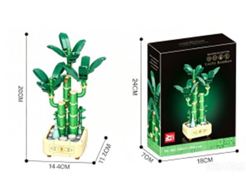 Building Blocks: 308 Pieces Lucky Bamboo