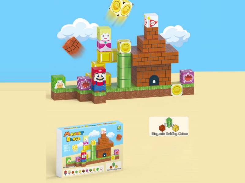 Building Blocks: 63 Pieces Mario Theme