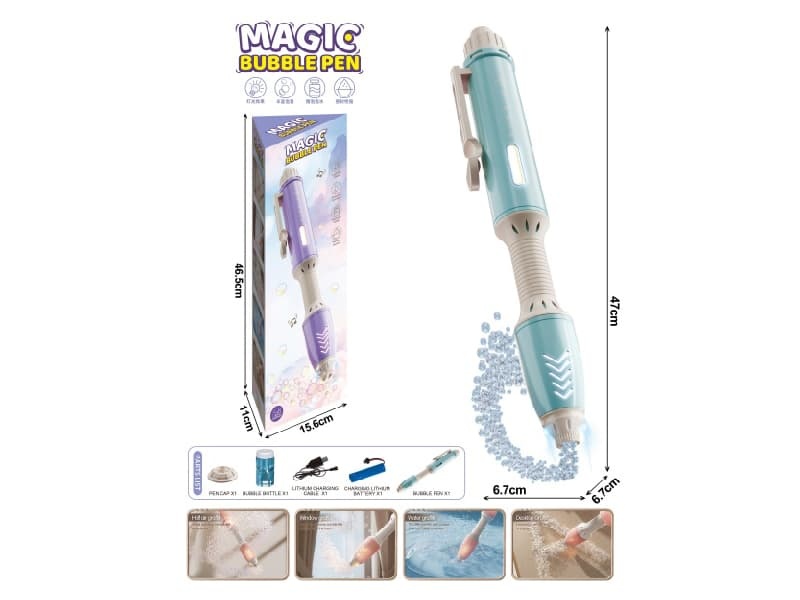 Magic Bubble Pen (1 Bottle Of 50ml Bubble Water)