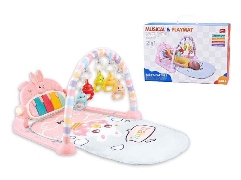 Music Pedal Piano Fitness Blanket(Red)