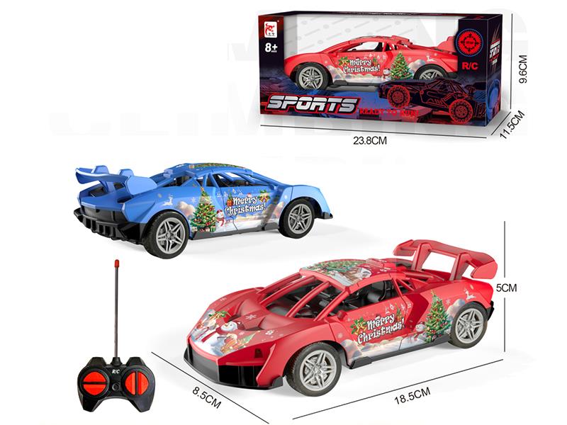 4-Channel Remote Control Racing Car With Lights(Christmas)(Not Included Batteries)