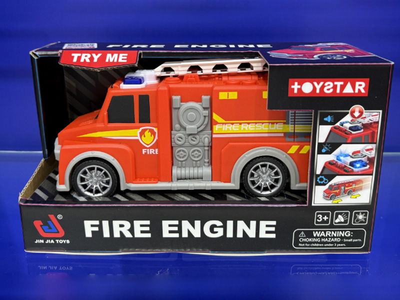 1:18 Friction Fire Engine(Sound, Lights)
