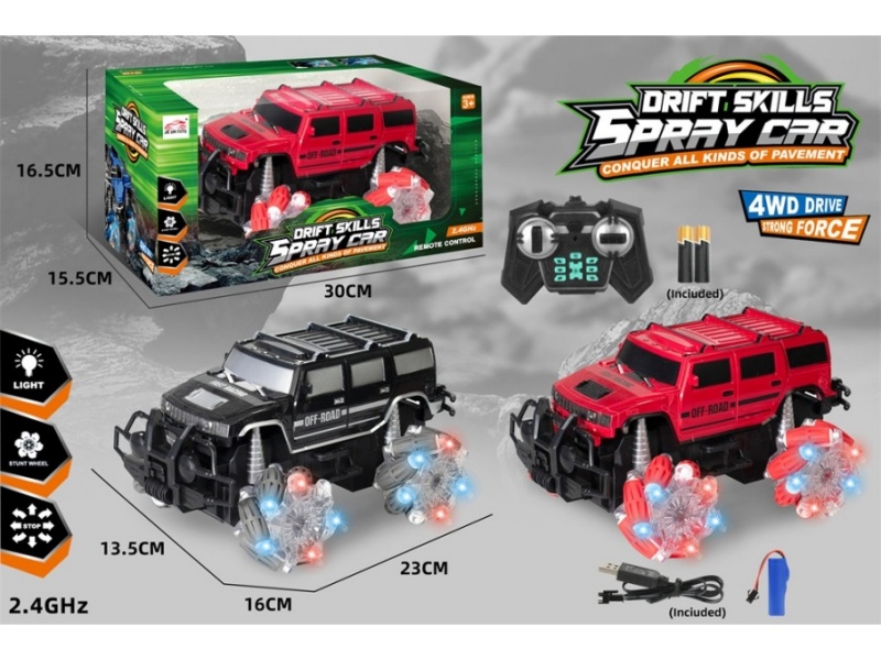 2.4G 6-Channel  Side Drive Remote Control Car With Light