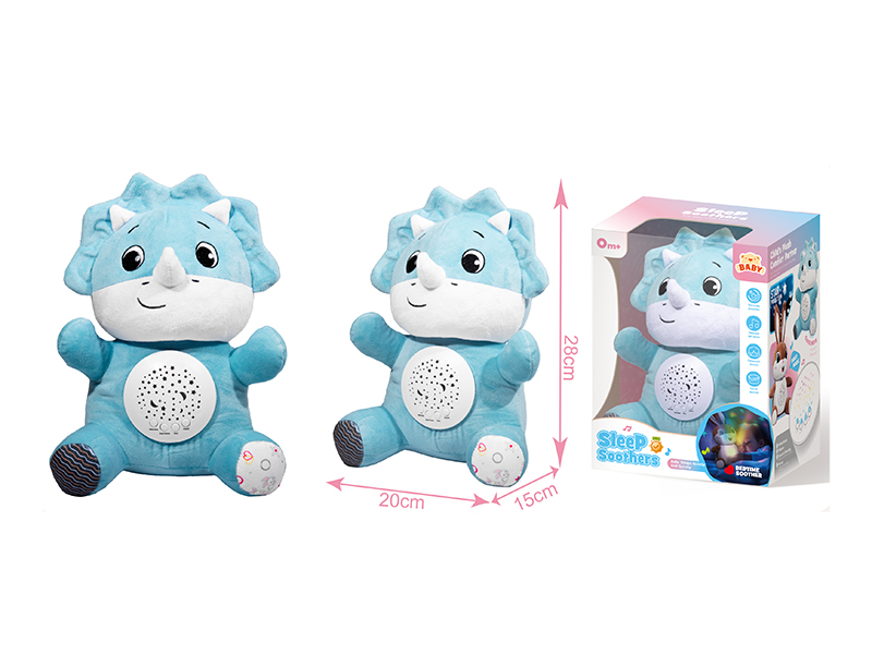 Soothe Plush Toys With Lights And Music - Triceratops