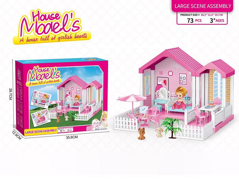 DIY Assembly Villa 73PCS